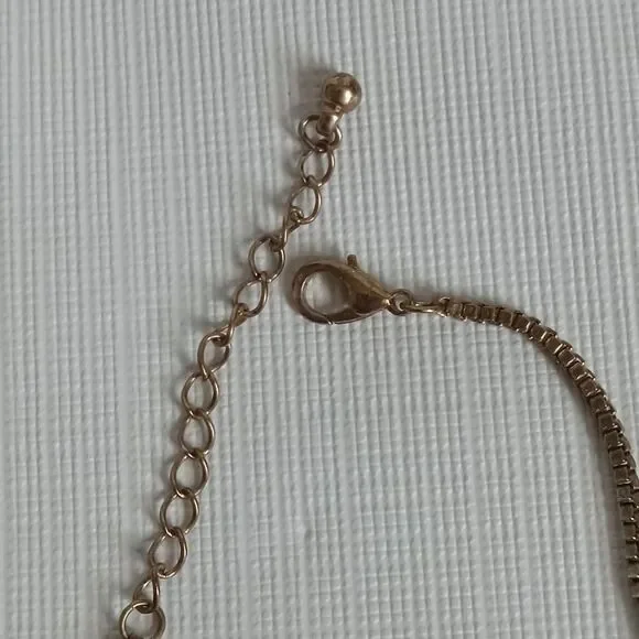 Gold Toned Faux Pearl Beaded Cluster Chain Tassels Statement Pendant Necklace - Picture 10 of 10